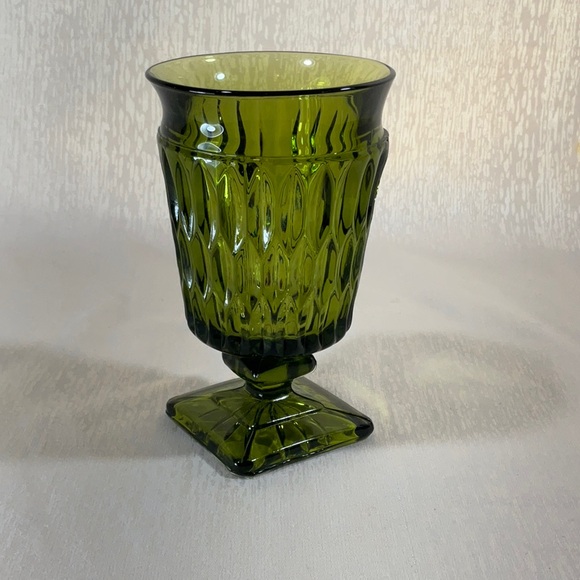 Indiana Glass  Mount Vernon Avocado Ice Tea Goblet - Picture 11 of 11